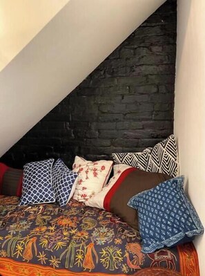 1 bedroom, desk, iron/ironing board, travel crib