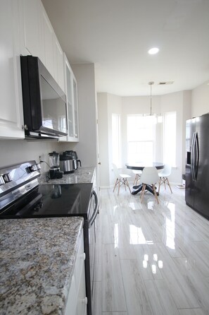 Microwave, oven, stovetop, dishwasher