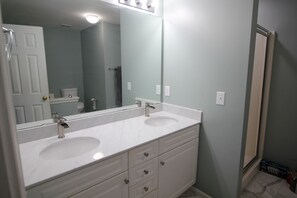 Sèche-cheveux, serviettes fournies, savon, papier toilette