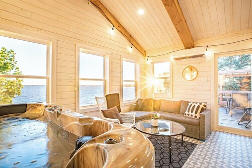 Large renovated beachfront cottage
