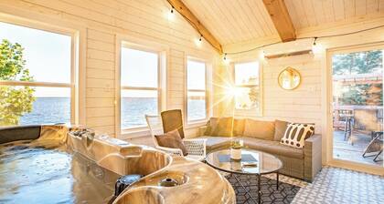 Large renovated beachfront cottage