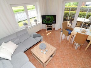House | Living area - Holiday Home for 4 People With Terrace (Krummhoern)