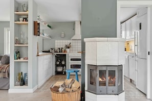 Kylskåp, ugn, diskmaskin och vattenkokare