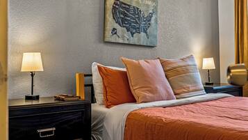 4 habitaciones, tabla de planchar con plancha, cuna de viaje y wifi