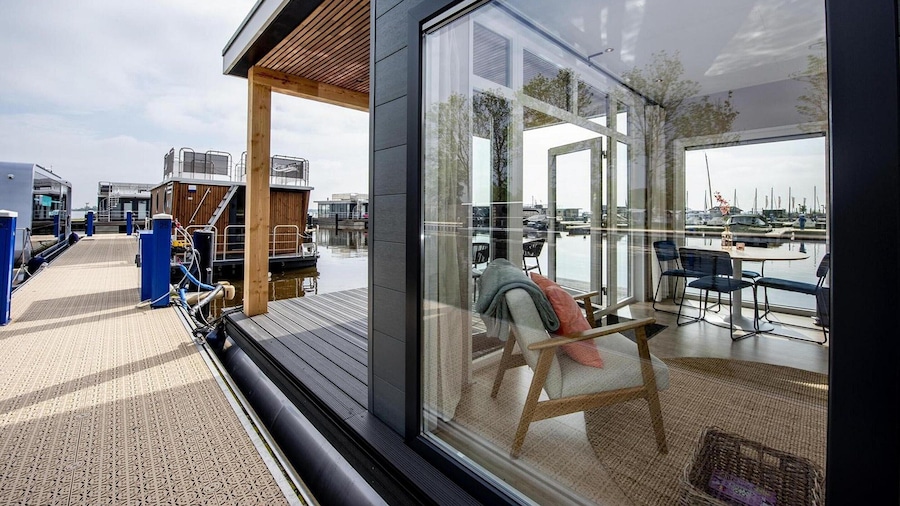 Houseboat in Sneek With Lake Views
