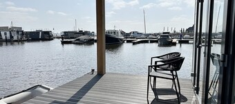 Houseboat in Sneek With Lake Views