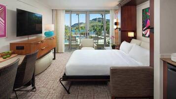 Desk, iron/ironing board, travel crib, WiFi