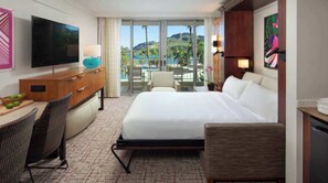 Desk, iron/ironing board, travel crib, WiFi