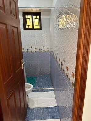 Family Apartment, Balcony, City View | Bathroom | Shower, free toiletries, slippers, towels