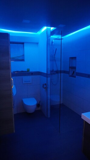 Haartrockner, Handtücher, Seife, Toilettenpapier