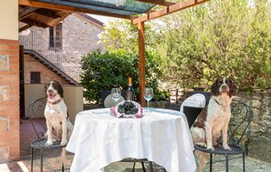 Outdoor dining - Pet friendly apartment (Monte S.Maria Tiberina)