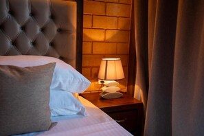 1 sovrum och sängkläder