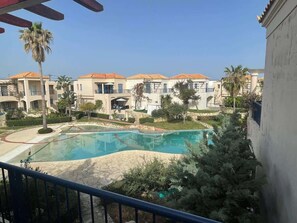 Balcony view - Cassiopeia 5 BR Villa on beach with pool (Maleme)