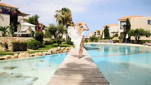 Outdoor pool - Cassiopeia 5 BR Villa on beach with pool (Maleme)