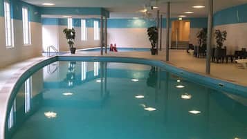 Indoor pool, a heated pool