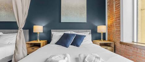 2 chambres, bureau, Wi-Fi, draps fournis