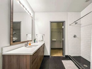 Shower, hair dryer