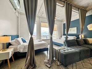 2 chambres, fer et planche à repasser, Wi-Fi, draps fournis