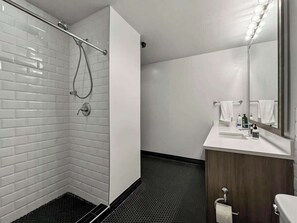 Douche, séchoir à cheveux