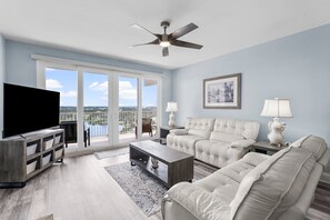 TV - Gulf View Condo | Sleeps 6 | Walk to Beach + Dining | Pools + More! (Panama City Beach)
