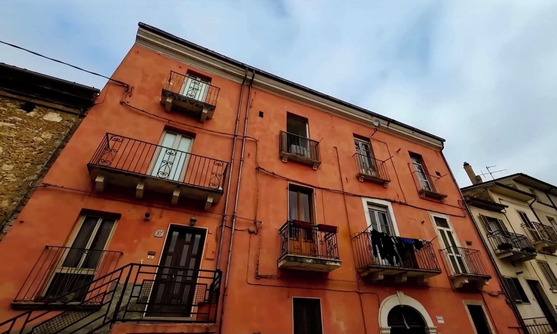 Exterior, apartment is on top floor 3rd window from the right