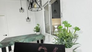 A reception desk with a sign reading "36 Entre Olivos". - Far from nothing and close to everything.  (AN)