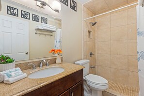 Hair dryer, towels