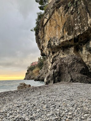 Am Strand, Liegestühle, Strandtücher