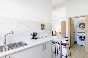 Fridge, microwave, oven, coffee/tea maker - Ground Floor with Pool, Downtown Nearby (Punta Cana)