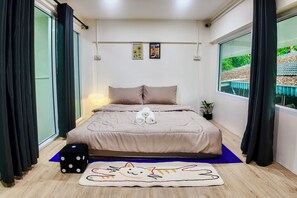 3 slaapkamers, een kluis op de kamer, een strijkplank/strijkijzer