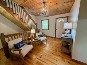 Smart TV, fireplace, video games