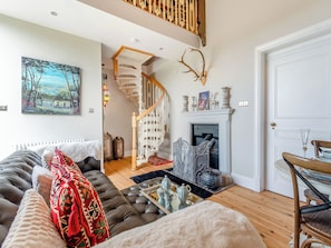 TV, fireplace - Escape to our luxury cottage in Ganton, near Scarborough. (Ganton, near Scarborough)