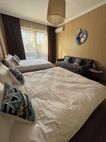 4-bedroom villa in charming Almaty with AC, WiFi. Enjoy your stay