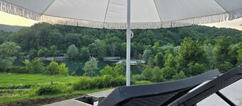 APPLE Cabin with Jacuzzi - Spa. 
Pet-Friendly! Peaceful, natural, organic place.