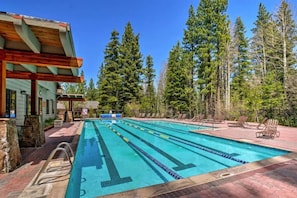 A heated pool