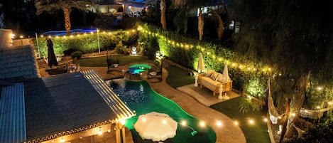 A heated pool