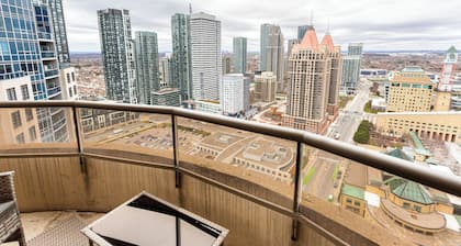 Sky Retreat | 2BR-2BA High Floor | 180° City View