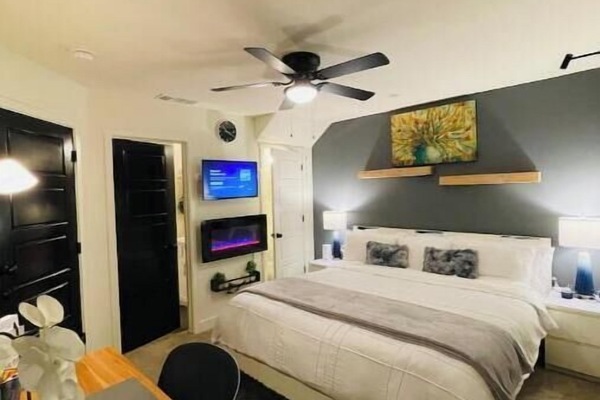 1 habitación, tabla de planchar con plancha, wifi gratis y ropa de cama