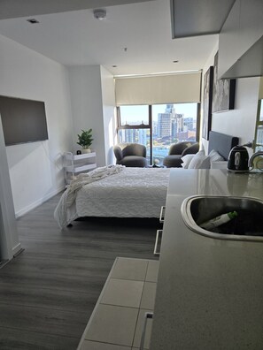 1 soverom og sengetøy