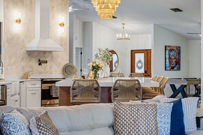 Smart TV, fireplace, video games, books