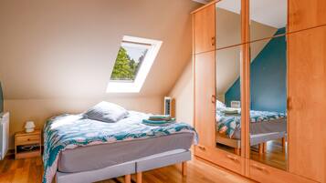 3 chambres, fer et planche Ă repasser, Wi-Fi gratuit, draps fournis