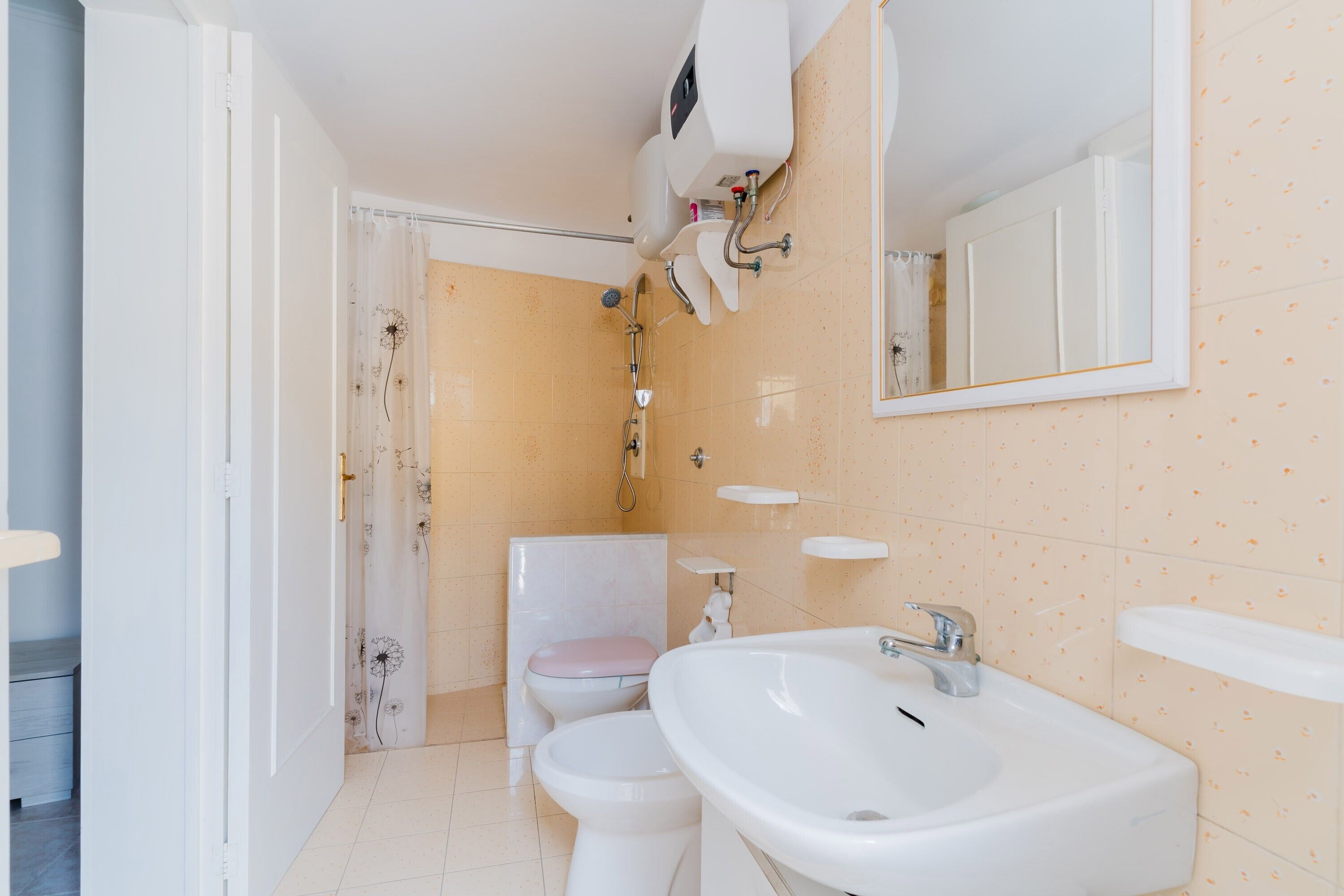 Een douche, een haardroger