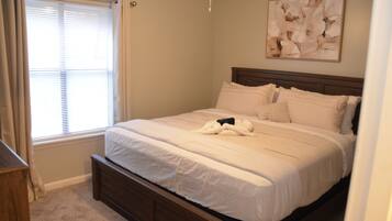 2 chambres, fer et planche Ă repasser, Wi-Fi, draps fournis