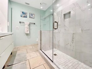 Shower, hair dryer - Beachfront House,  Steps to Sand and Sunset (Indian Rocks Beach)