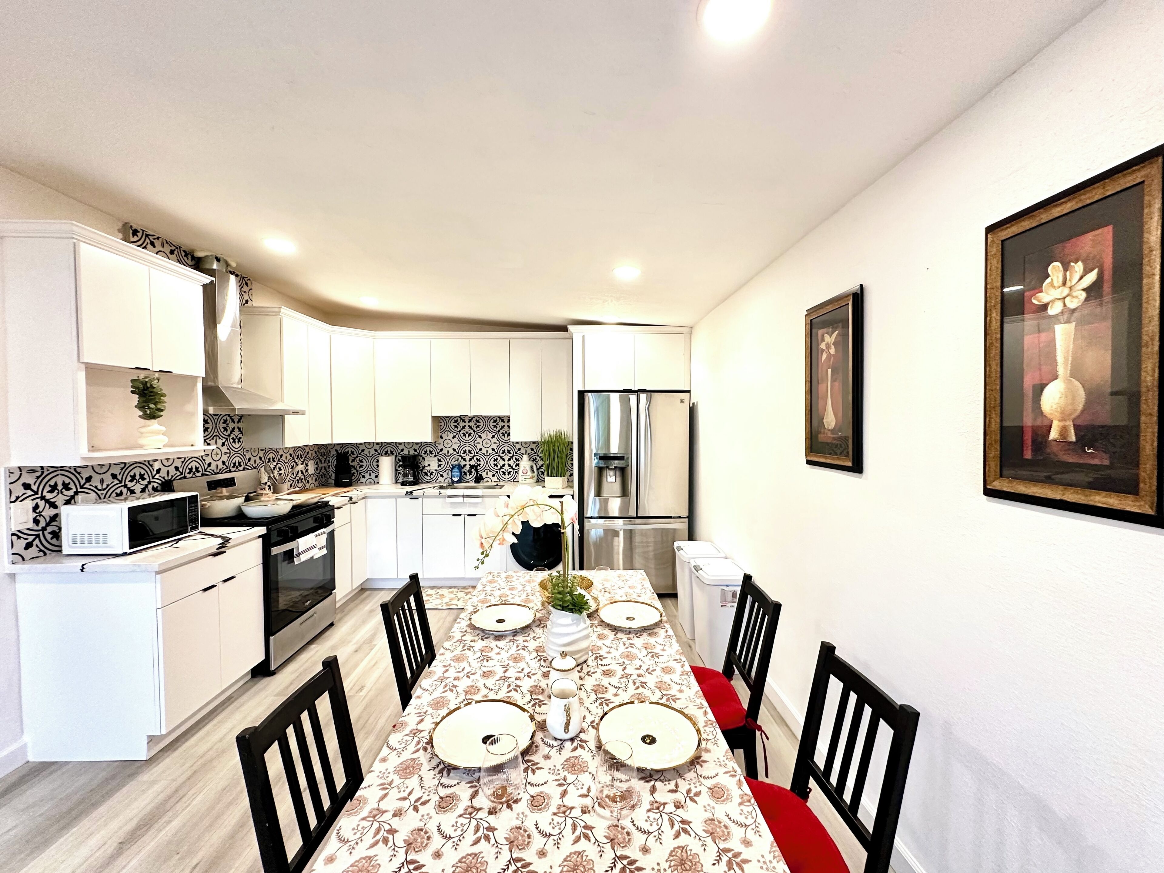 Microwave, oven, stovetop