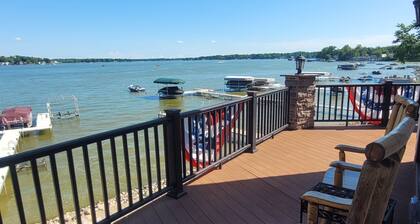 "The Cedar Lake Escape " is a lakeside retreat offering 5 bedrooms and 3 baths.