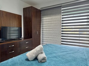 2 bedrooms, desk, iron/ironing board, WiFi