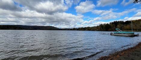 Sun-loungers, beach towels