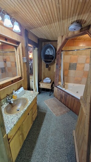 Sèche-cheveux, serviettes fournies, savon, papier toilette