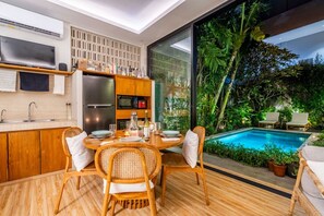 Dining - Tropical 2BR Villa with Private Pool in Canggu (Kecamatan Kuta Utara)